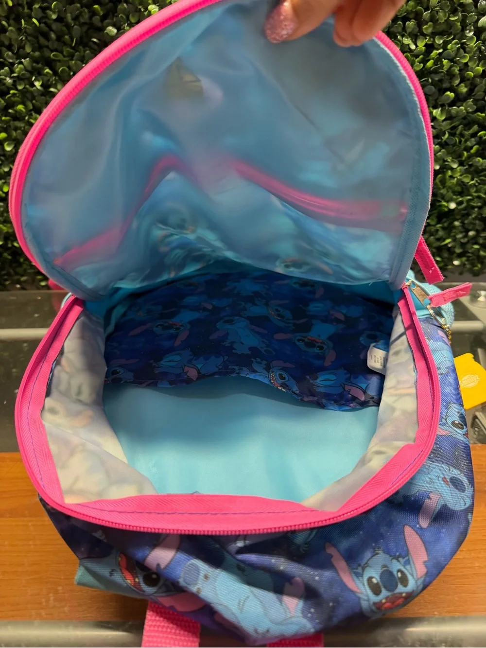 Disney Blue & Pink Stitch Kids Backpack